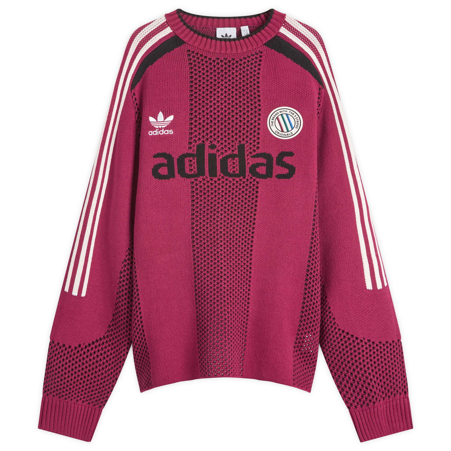 Sweater adidas Originals Adidas Adicolor Pullover Knit Bourgogne | KQ5086, 1