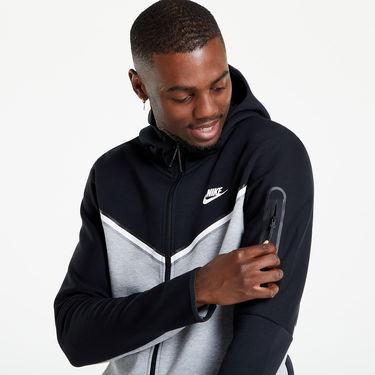 Sweatshirt Nike Tech Fleece Hoodie Full-Zip Sort | CU4489-016, 2
