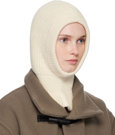 Hat LEMAIRE Knitted Hood Balaclava Hvid | AC1227 LK1028, 1