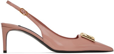 Sneakers og sko Dolce & Gabbana Dolce&Gabbana Polished Calfskin Slingback Heels Lyserød | CG0894 A1037, 0