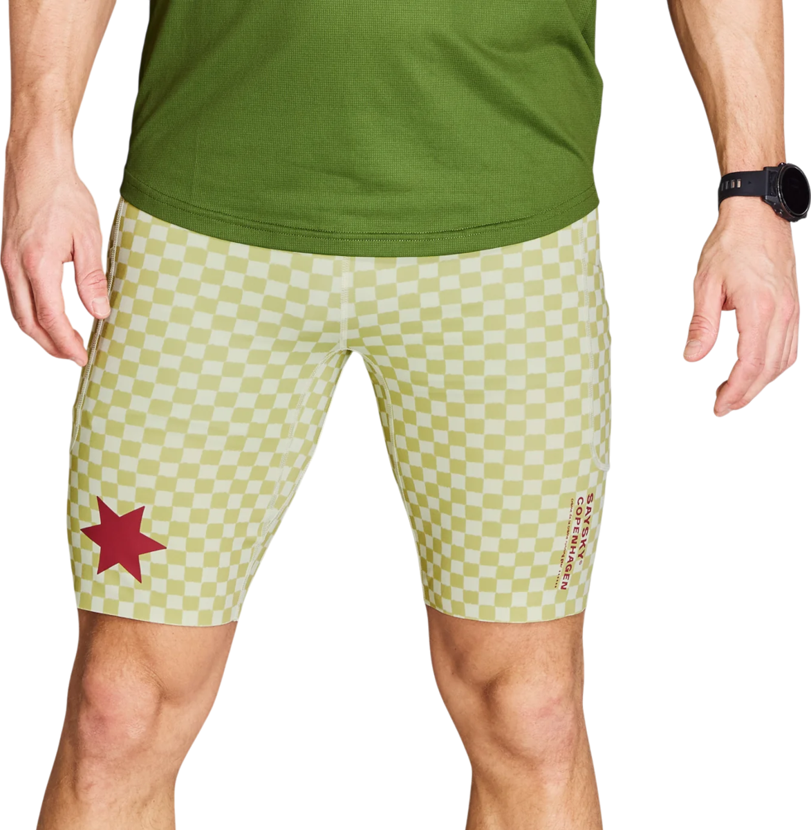Shorts Saysky Saysky Checker Combat+ 9" Short Tights Gul | nmrst31c1034, 0