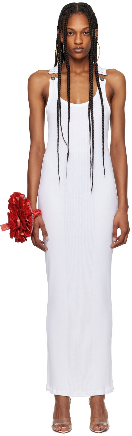 Kjole Jean Paul Gaultier Jean Paul Gaultier Strapped Maxi Dress Hvid | 24/25-F-RO118-J054-01, 0