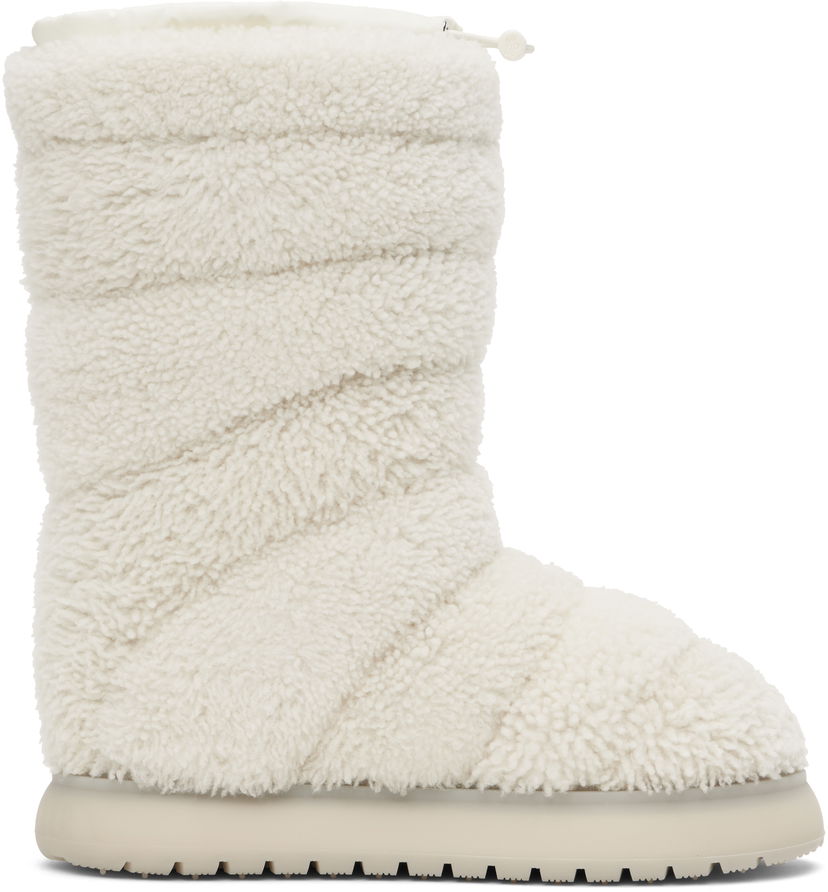 Sneakers og sko Moncler Gaia Pocket Mid Shearling Boots Hvid | J209B4H00120M4297