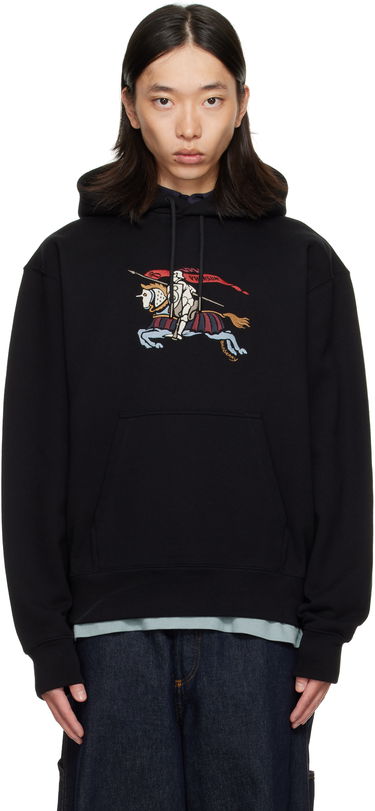 Sweatshirt Burberry Burberry EKD Knight Graphic Hoodie Sort | 8115126, 0
