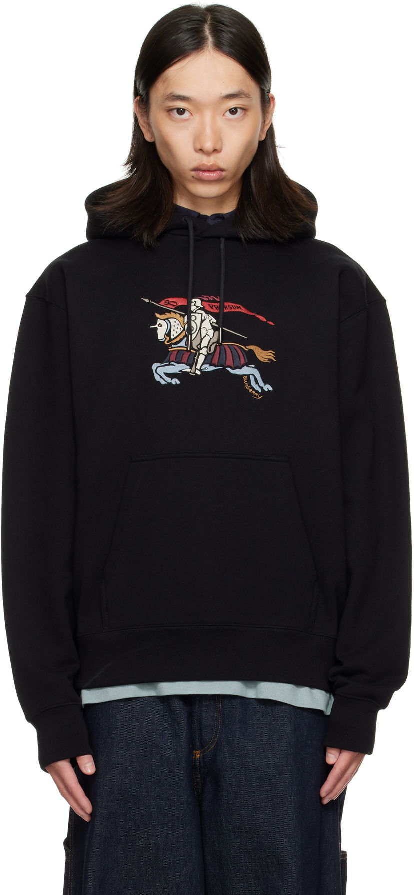 Sweatshirt Burberry Burberry EKD Knight Graphic Hoodie Sort | 8115126