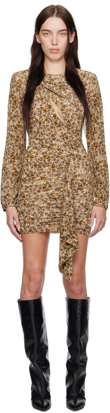 Kjole ISABEL MARANT Isabel Marant Vinia Draped Mini Dress Brun | RO0607FA-B3K02I, 0