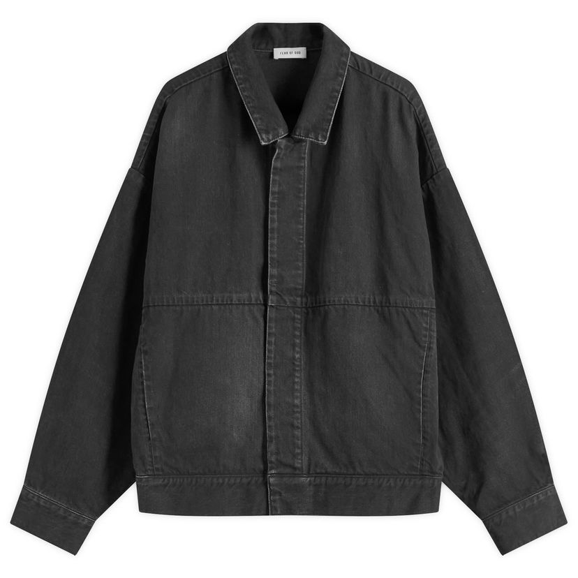 Jakke Fear of God Fear Of God Denim Trucker Jacket, Size Large Sort | FGE230-318DNM-055