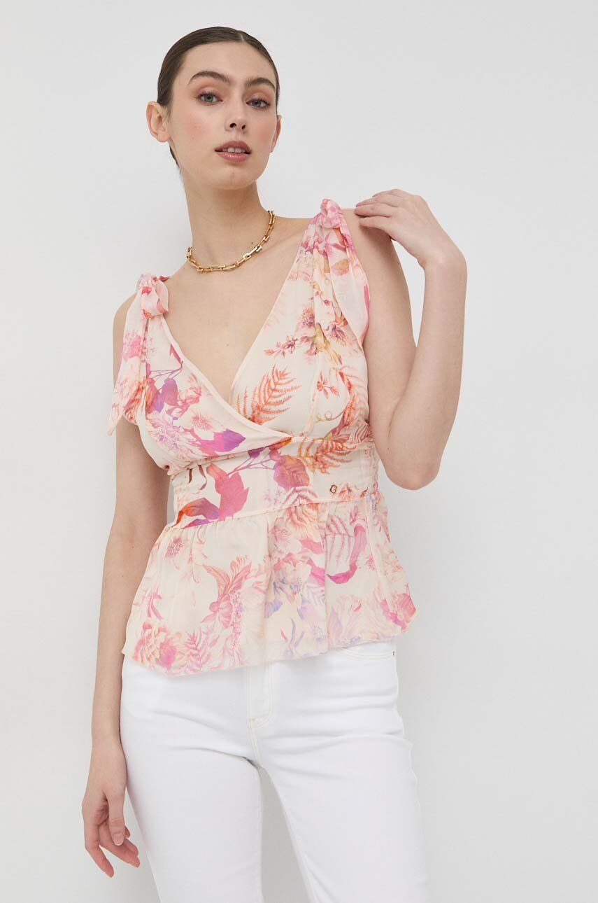 Skjorte GUESS Blouse Lyserød | W3GH92.WE550, 0