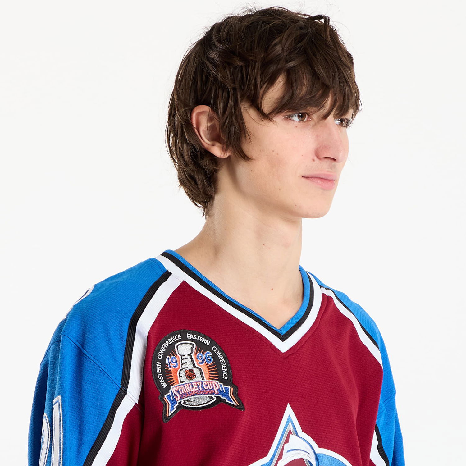 Jersey Mitchell & Ness NHL Avalanche 1995 Peter Forsberg Hockey Jersey Flerfarvet | JY9018-CAVMARO, 1