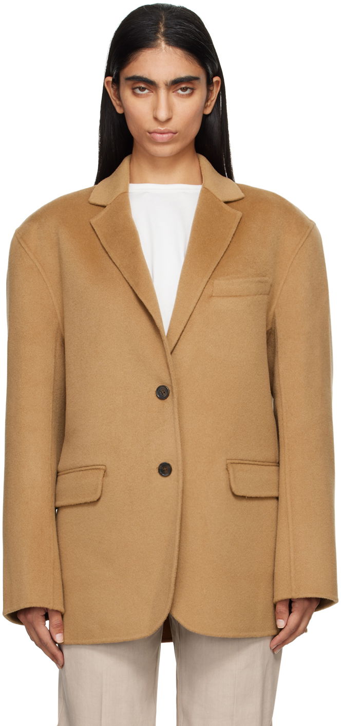 Frakker Anine Bing Quinn Wool Blazer Brun | A-01-7073-200