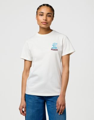 T-shirt Wrangler Regular Graphic Tee XXL Hvid | 112370769:XXL, 0