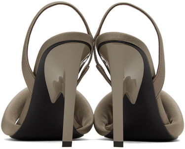 Tilbehør The Attico Attico Rem Heeled Slingback Sandals Grå | 237WS522 PA45, 1