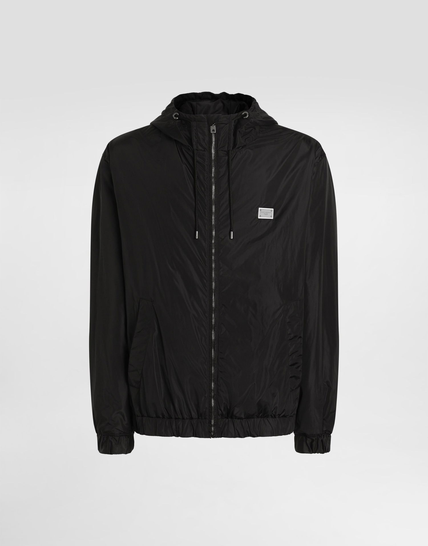 Vindjakke Dolce & Gabbana Dolce & Gabbana Technical Fabric Hooded Jacket with Tag Sort | G9BGSTFUS22N0000, 0