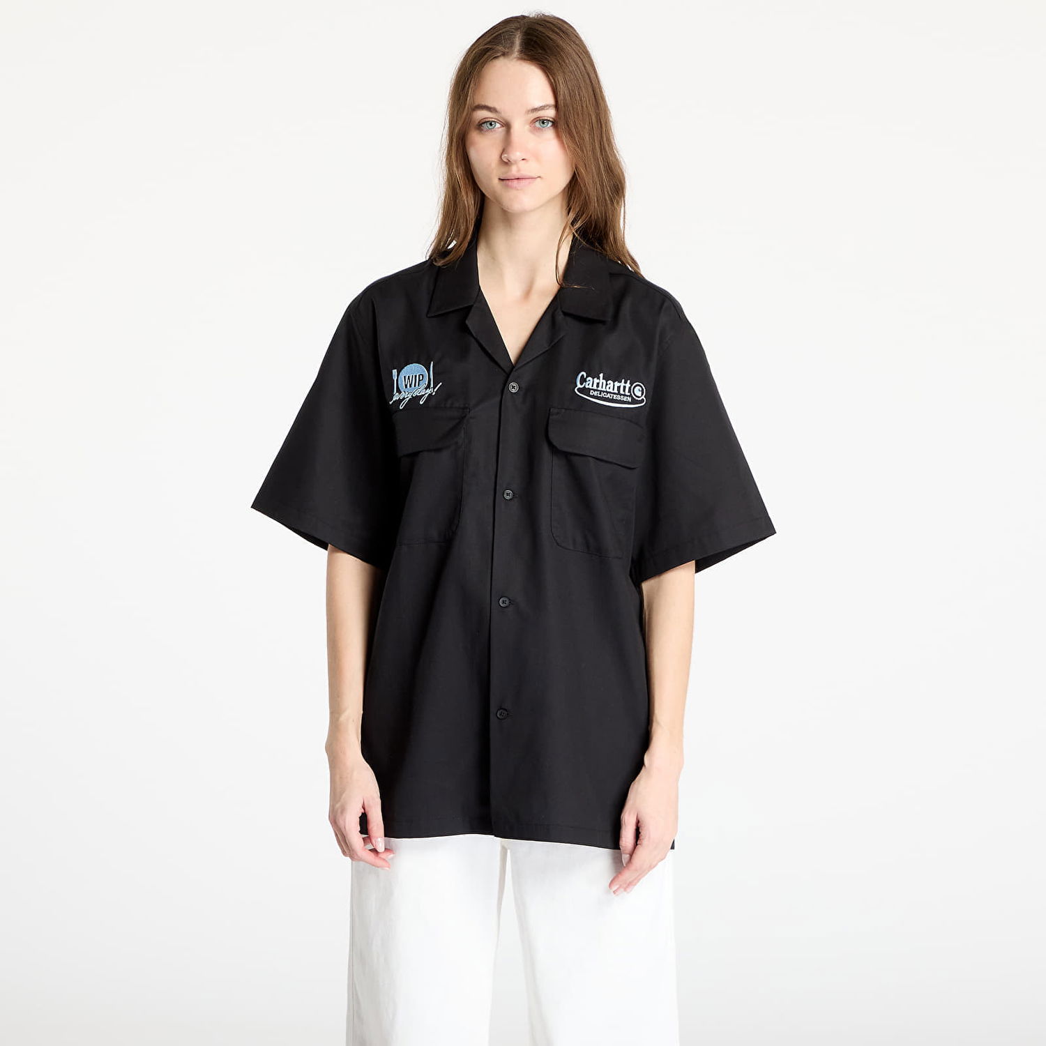 Skjorte Carhartt WIP Carhartt WIP Deli Short Sleeve Shirt Sort | I034738.2X8XX, 1