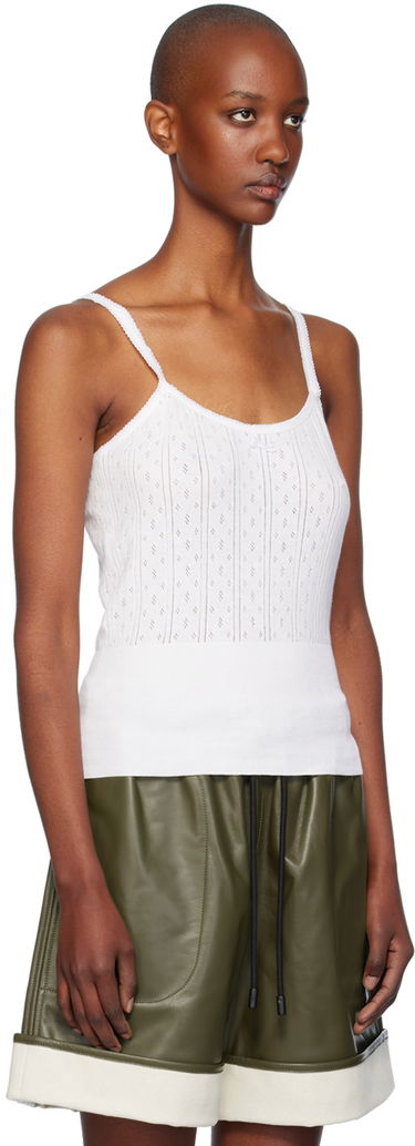 Tanktop JW Anderson JW Anderson Pointelle Knit Tank Top Hvid | KW1274-YN0389, 3