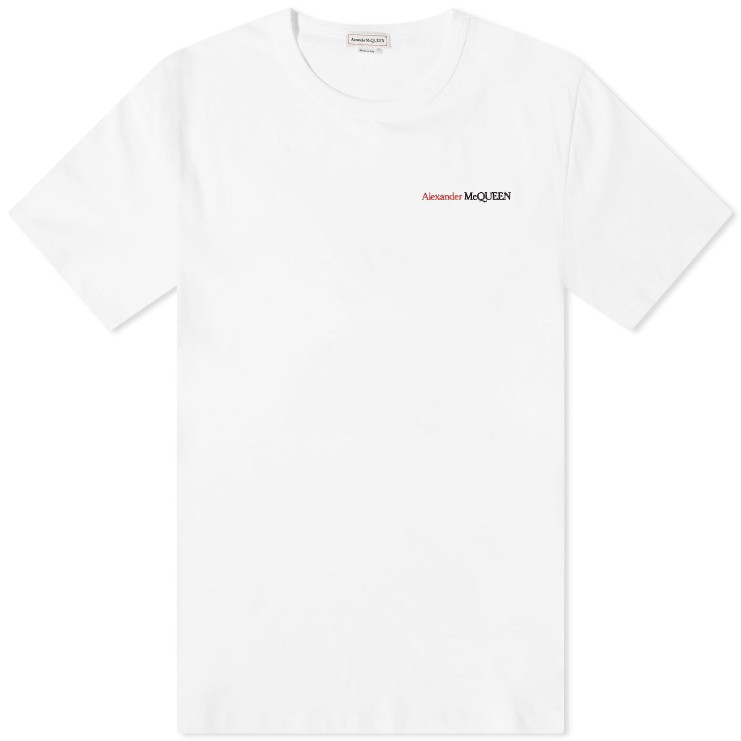 T-shirt Alexander McQueen Embroidered Logo T-Shirt Hvid | 776281QXAAB-9000, 0