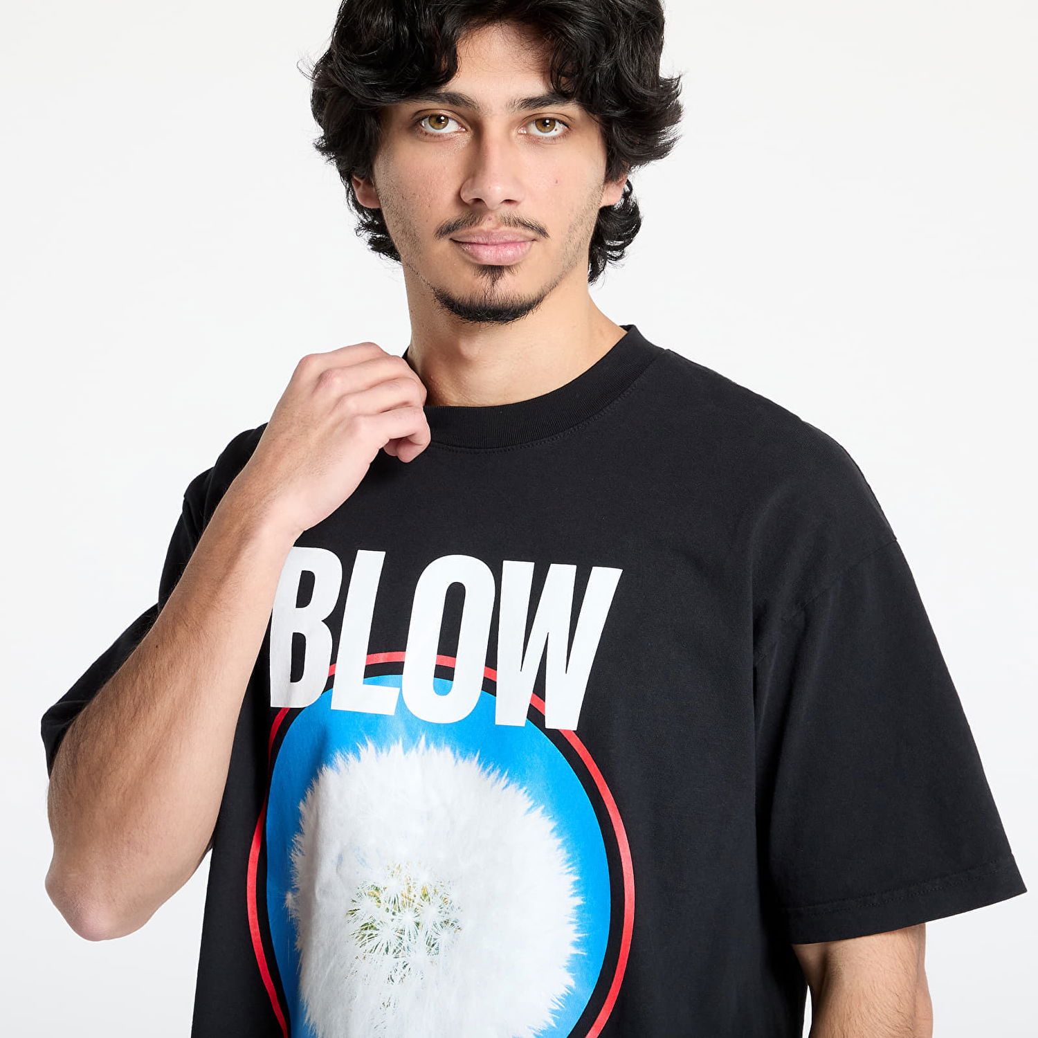 T-shirt Pleasures PLEASURES Blow T-Shirt Sort | P25SP054 BLACK, 1