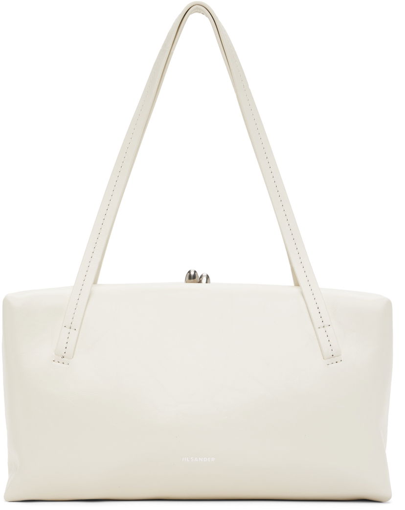 Håndtaske Jil Sander Jil Sander Goji Pillow Small Bag Hvid | J08WD0078_P5635