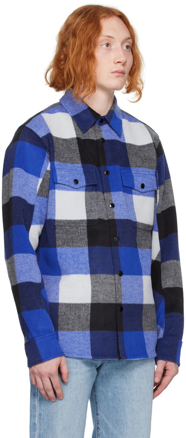 Skjorte rag & bone Rag & Bone Plaid Jack Shirt Blå | MBW22HA389RTML, 1