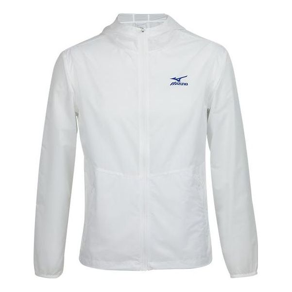 Vindjakke Mizuno Performance Logo Jacket Hvid | J2CE31E1