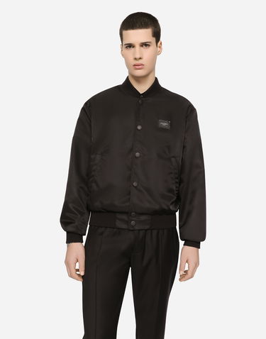 Bomberjakke Dolce & Gabbana Dolce & Gabbana Button Bomber Jacket Sort | G9VD2TFUMNQN0000, 1