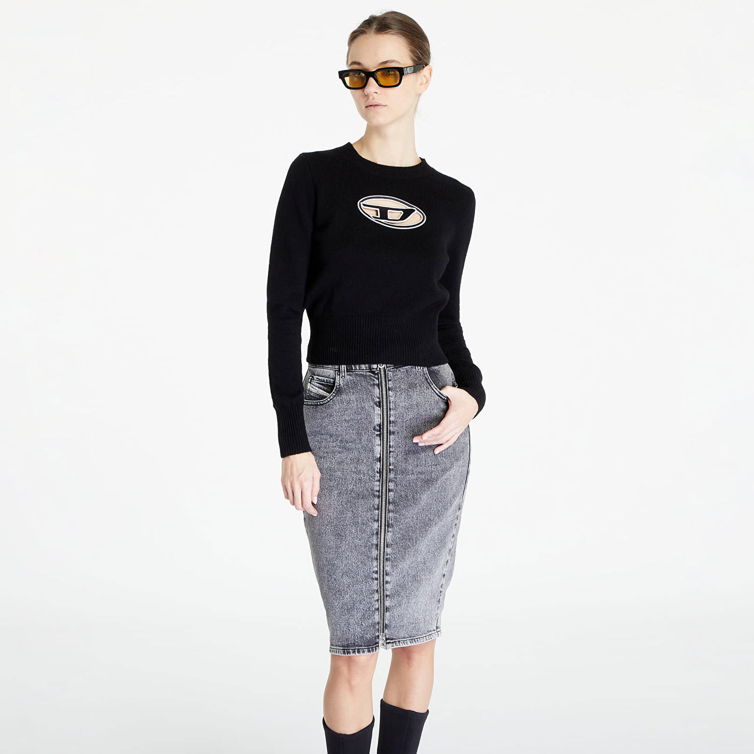Sweater Diesel M-Areesa Knitwear Black Sort | A06712_0KCAE Black, 0