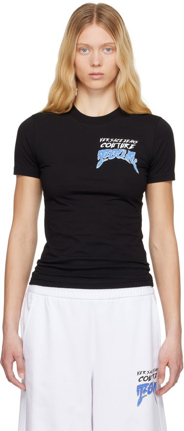 T-shirt Versace Versace Jeans Couture 'Tour' T-Shirt Sort | E78HAHC07_ECJ02C, 0