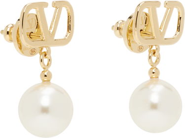 Øreringe Valentino Valentino Garavani VLogo Signature Pearl Drop Earrings Metalisk | 6W2J0E36UXM, 1