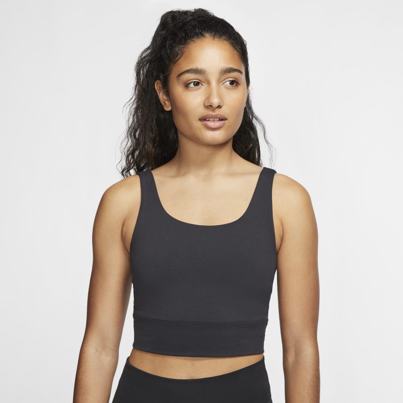 Crop top Nike Yoga Luxe Infinalon Crop Top Sort | CV0576-010, 0