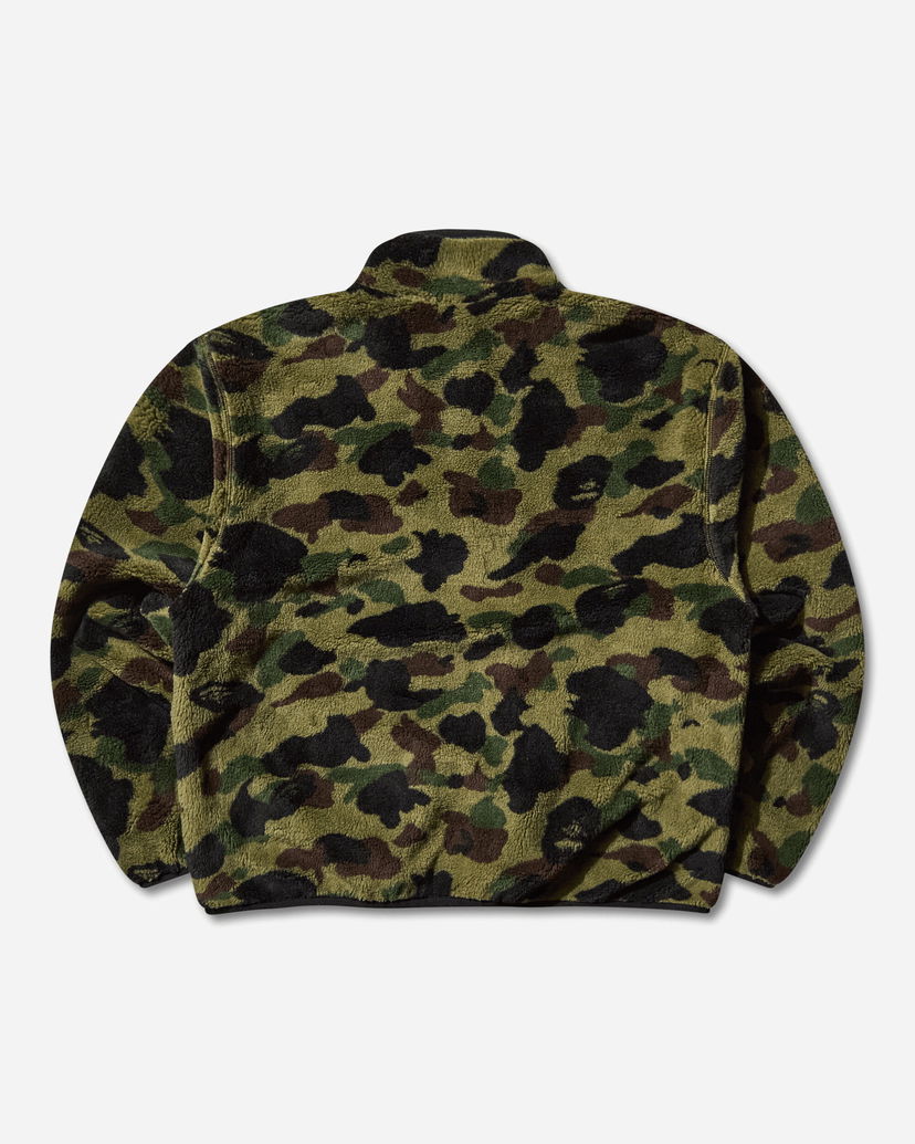 Jakke BAPE 1st Camo Fleece Jacket Flerfarvet | 1L80140009 GREEN