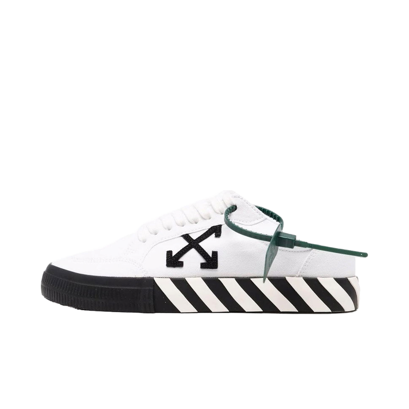Sneakers og sko Off-White Vulc Low Canvas Black White W Hvid | OWIA272C99FAB0010110