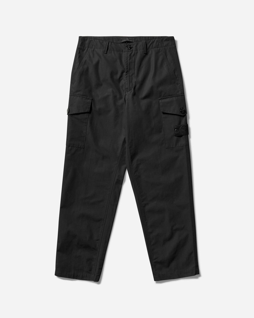 Cargo bukser Stone Island Ghost Piece Weatherproof Cotton Canvas Cargo Pants Sort | K1S15-310008-S00F1 V0029