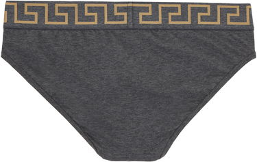 Boksere Versace Three-Pack Briefs With Greca Border Grå | AU10327_1A10011, 2