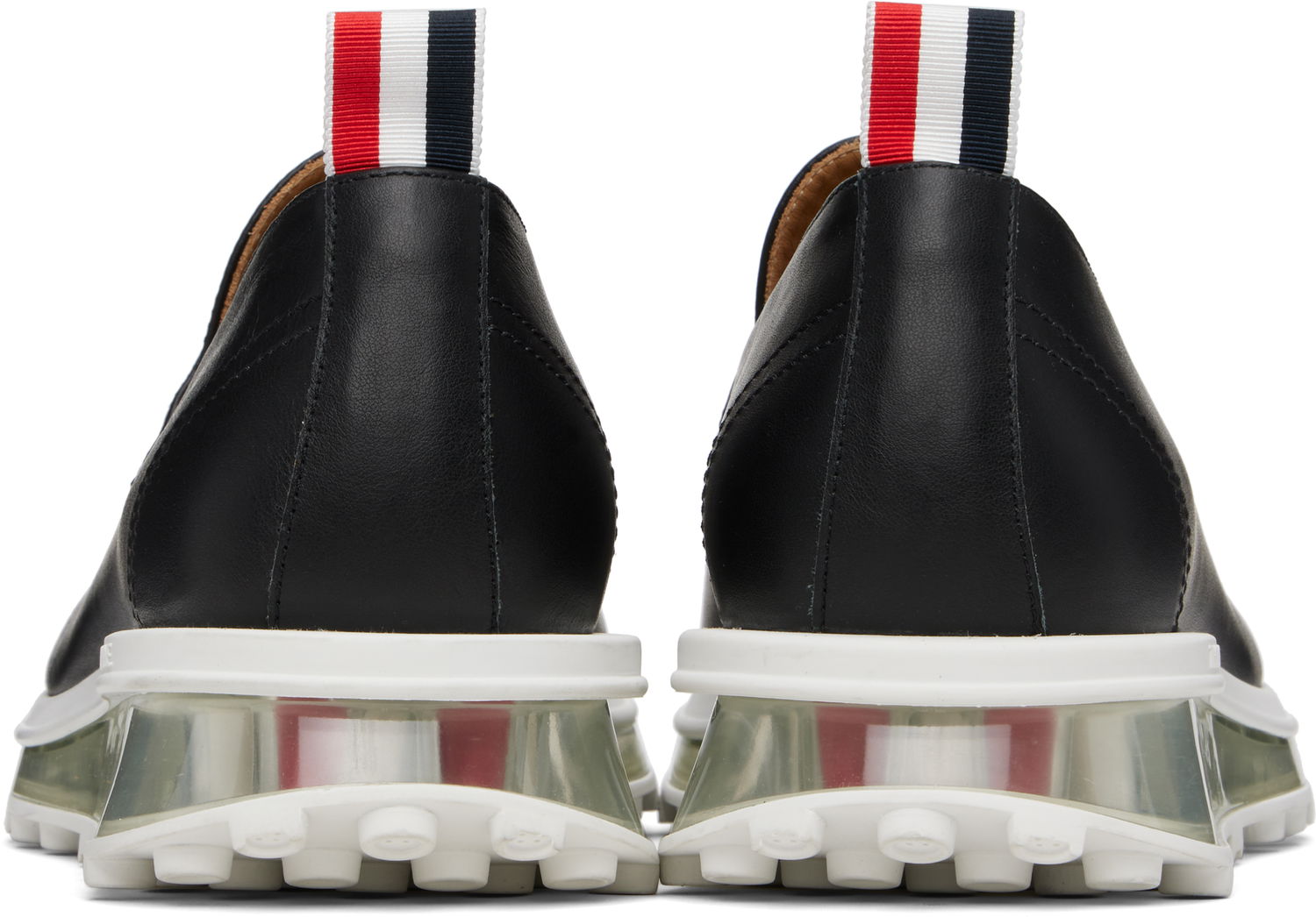 Sneakers og sko Thom Browne Thom Browne Clear Tech Runner Sole Penny Loafers Sort | MFE008B-05584, 1