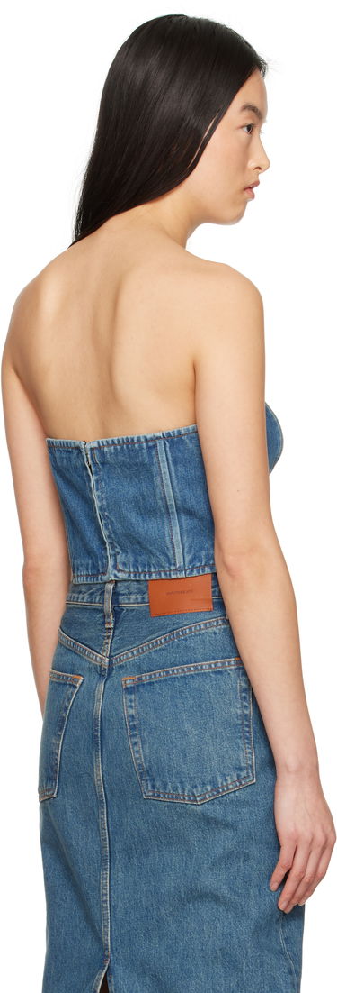 Nederdel WARDROBE.NYC WARDROBE.NYC Denim Tube Top Blå | W1078PC, 2