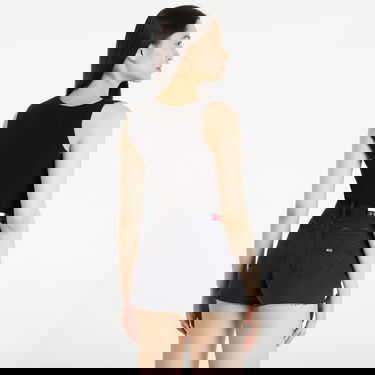 Tanktop Urban Classics Ladies Rib Knit Asymmetric Tank Top Sort | TB6024-00007, 1