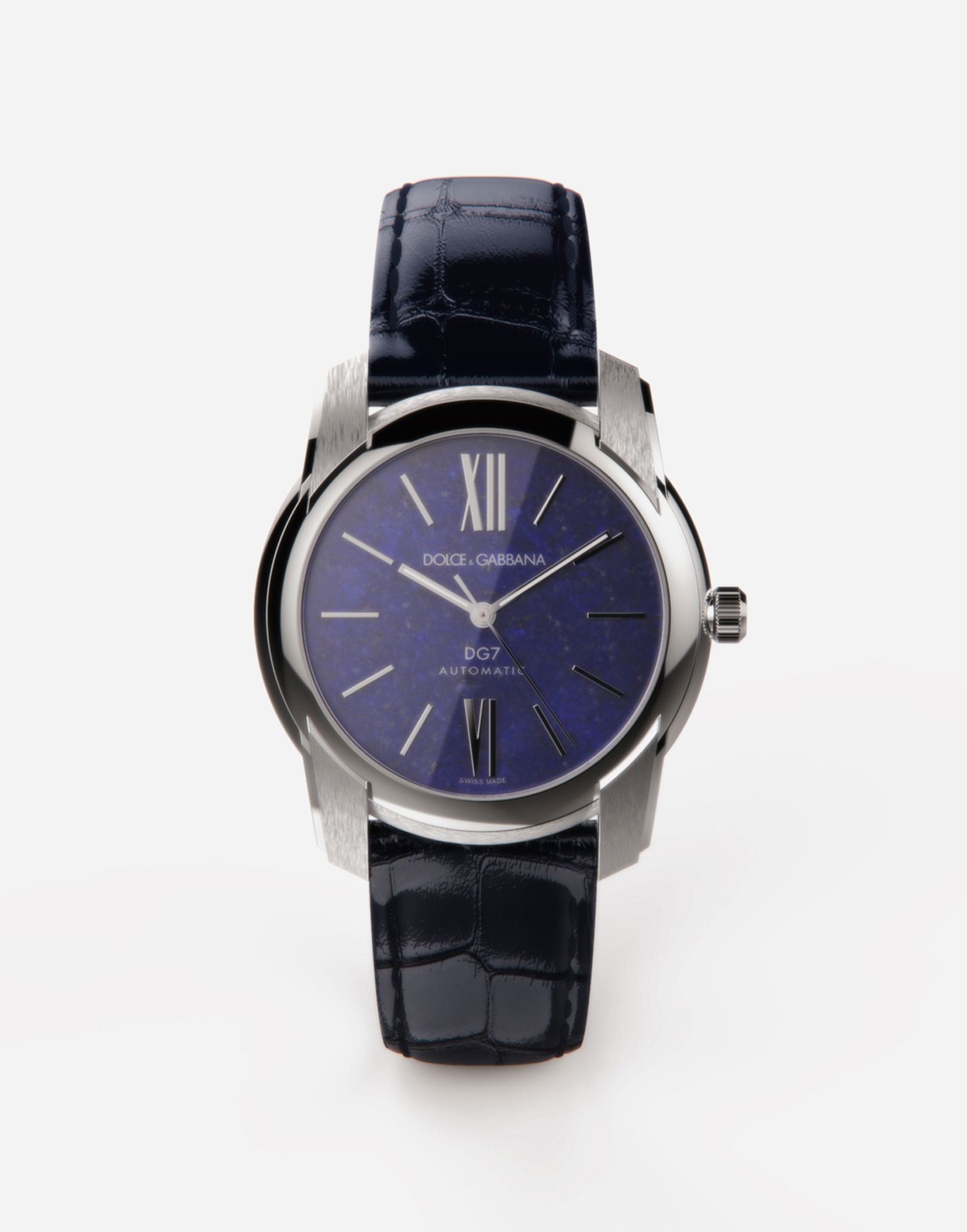 Ur Dolce & Gabbana Dg7 Watch in Steel with Lapislazuli Blå | WWFE1SWW063B0958, 0