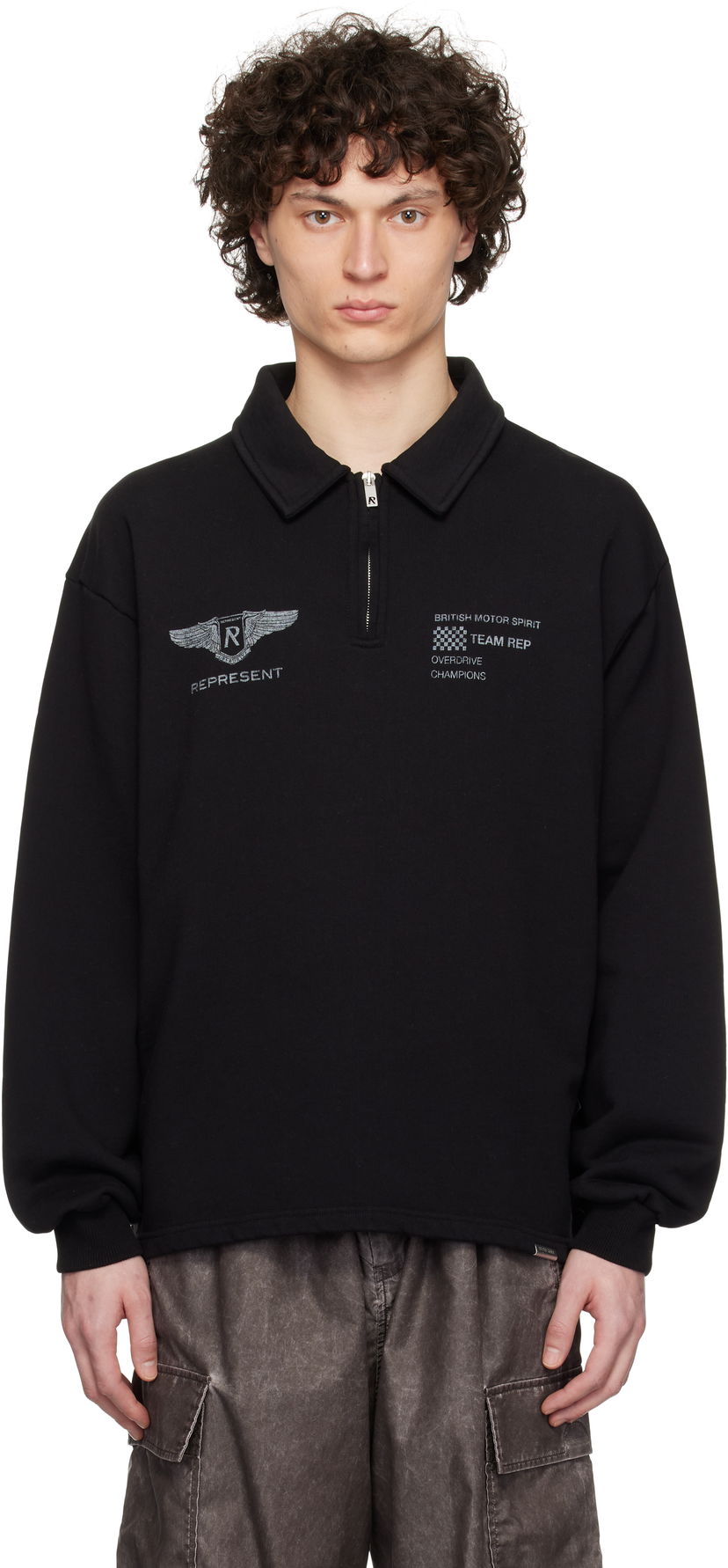 Sweater Represent Clo Represent 'Team Rep' Quarter-Zip Sweatshirt Sort | MLM41054