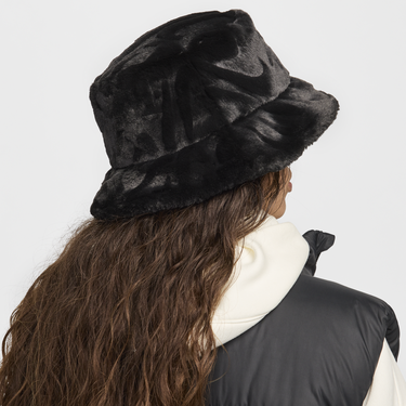 Hat Nike Apex Faux Fur Bucket Hat Sort | HF7194-010, 1
