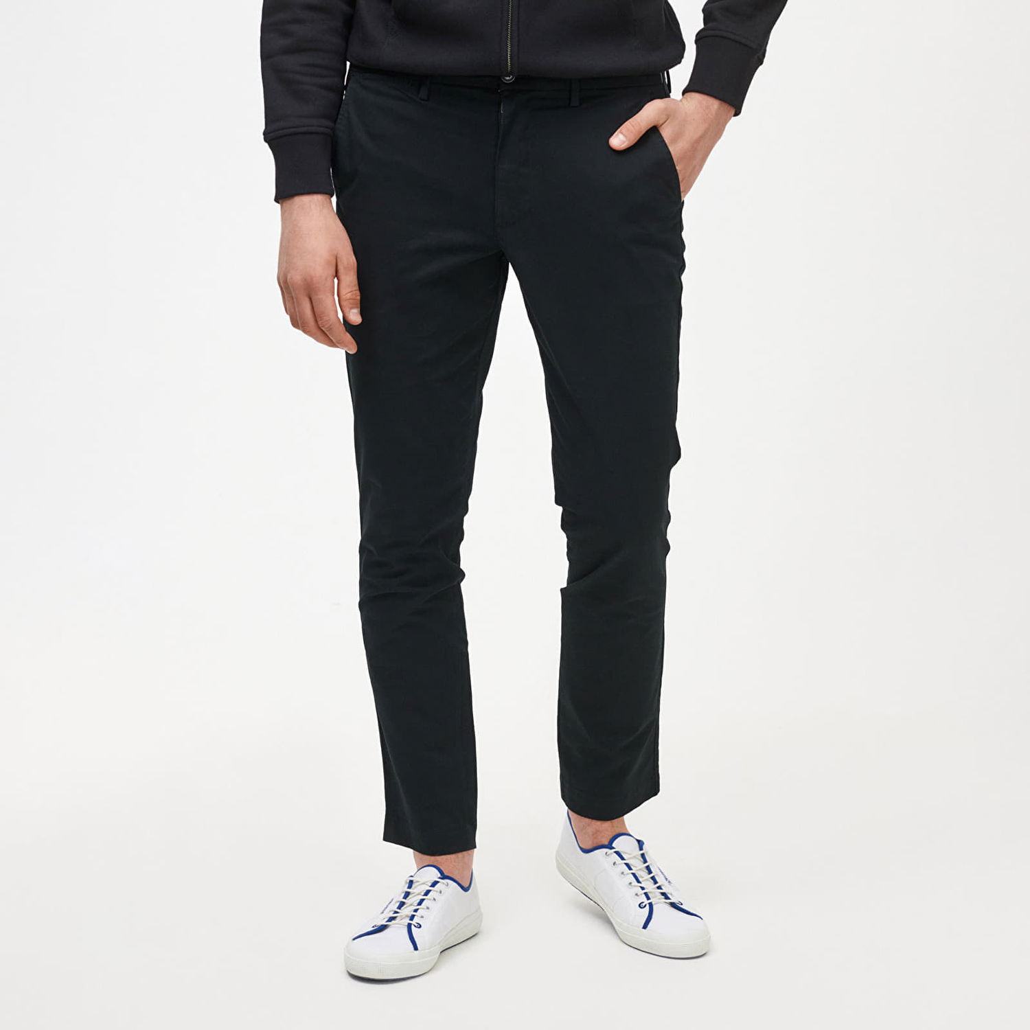 Bukser GAP Chino Slim Fit Pants True Black Sort | 500357-04, 0