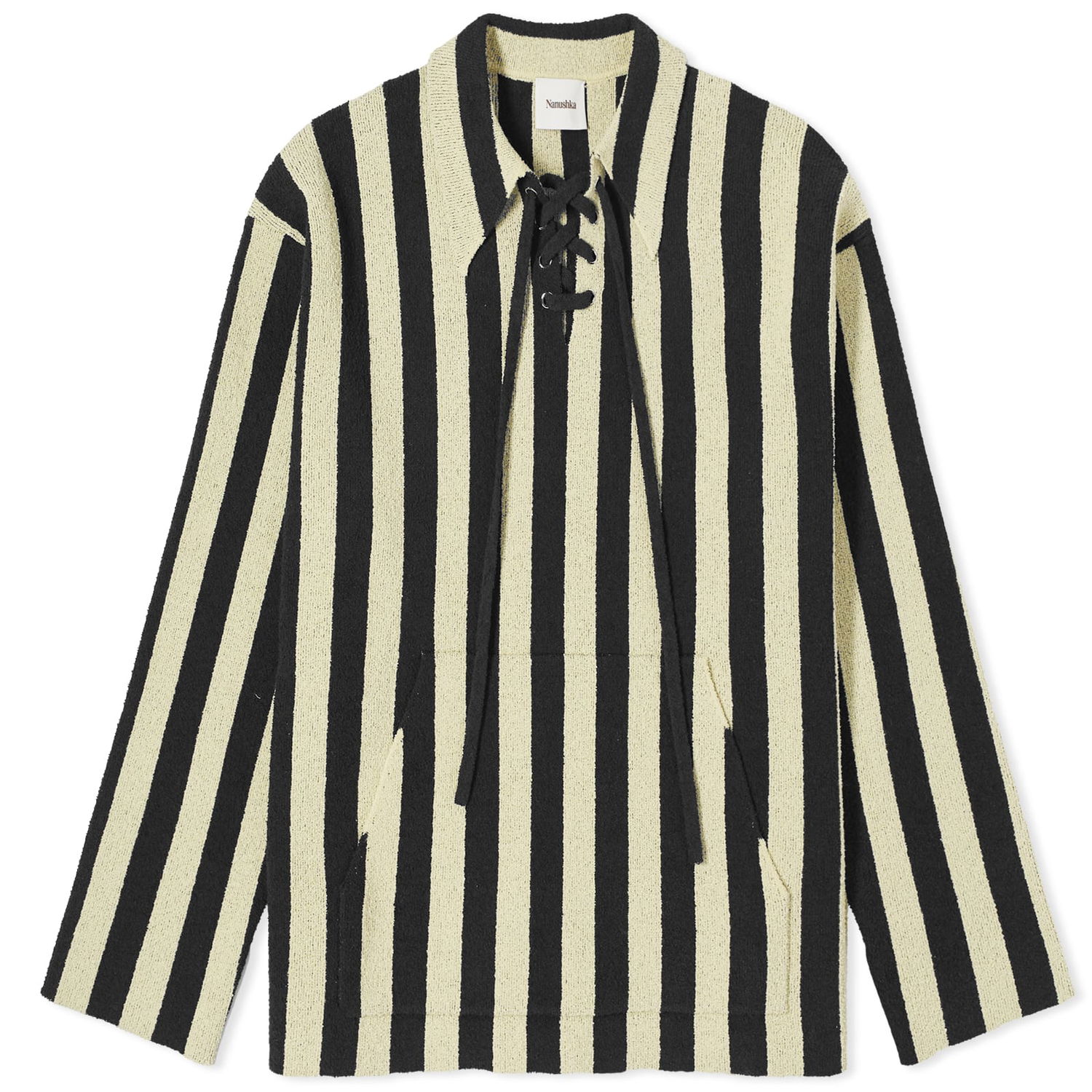 Sweater Nanushka Jolyn Striped Knit Jumper Beige | NU24RSSW00899, 0