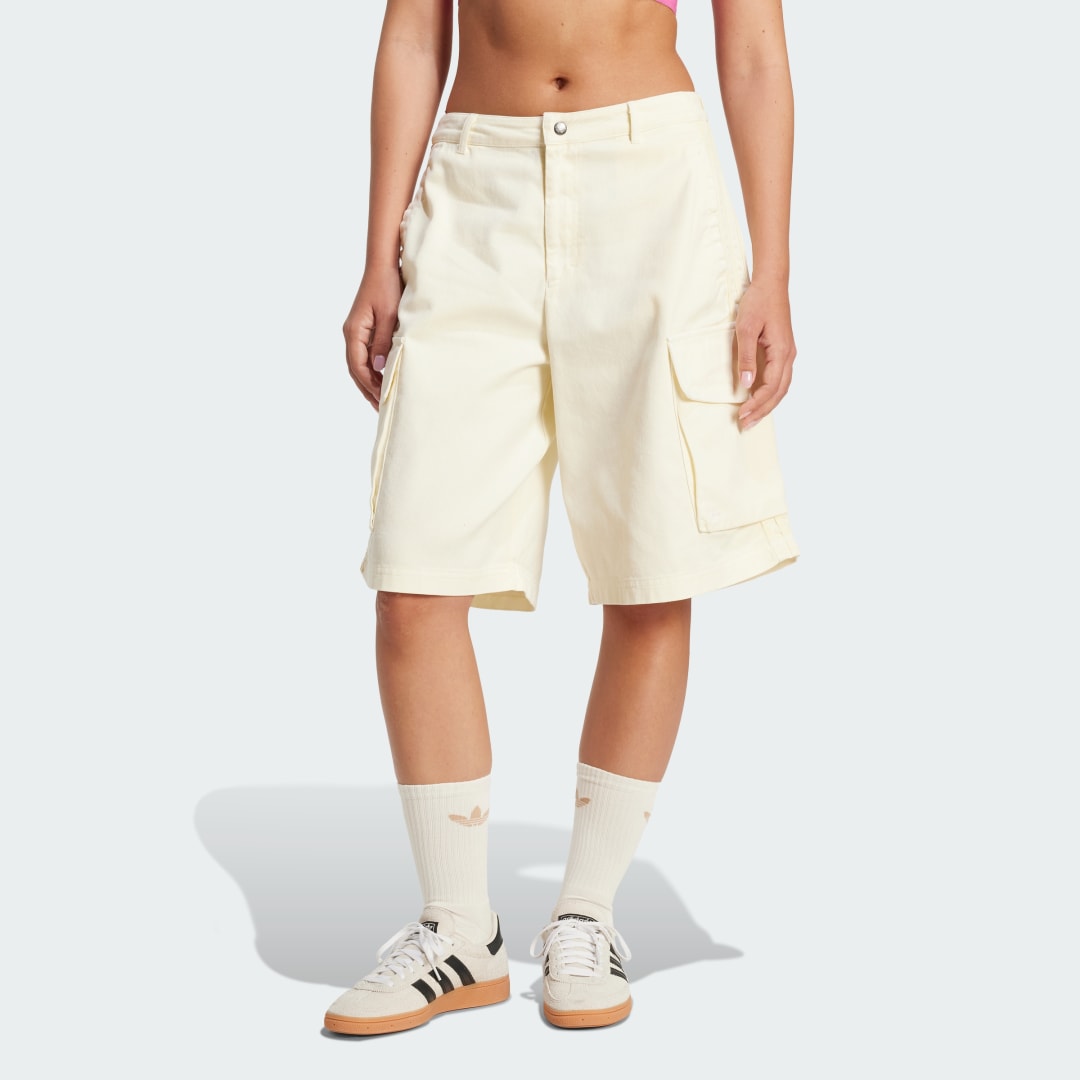 Shorts adidas Performance Washed Cargo Twill Shorts Beige | JD0138, 0