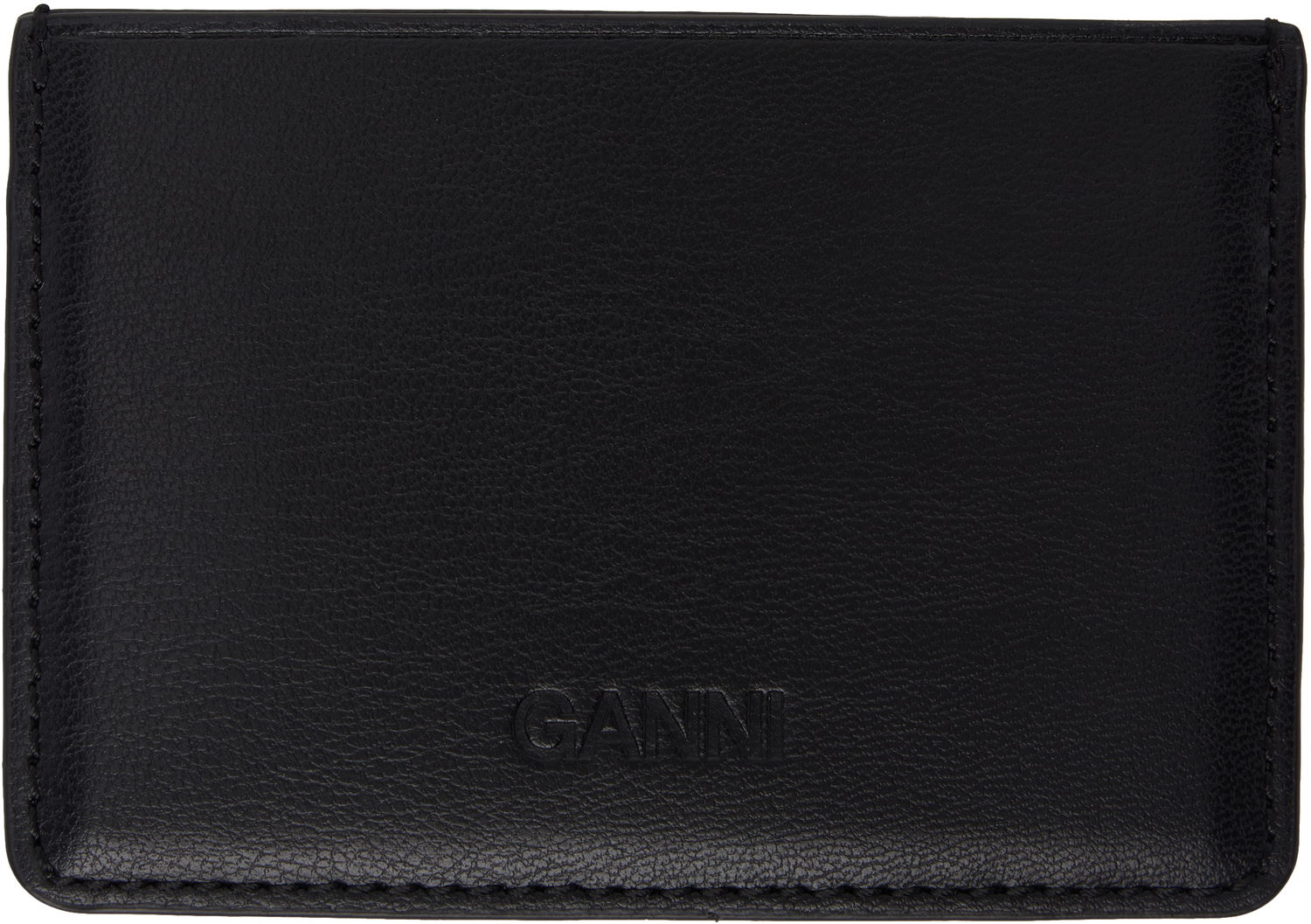 Tegnebog GANNI GANNI Bou Leather Card Holder Sort | A6392, 1
