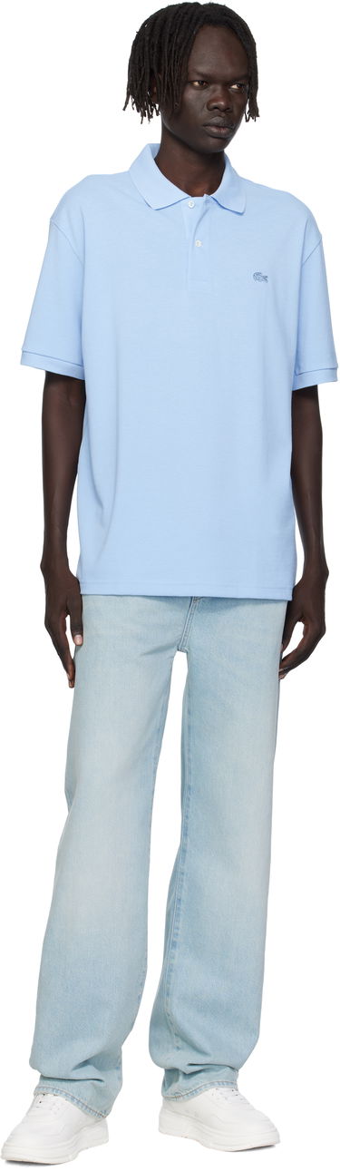 Polo skjorte Lacoste Lacoste Croc Signature Polo Blå | PH7757_HBP, 3