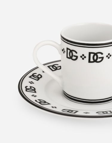 Home decor Dolce & Gabbana Dolce & Gabbana Coffee Cup & Saucer Set Hvid | TC0S10TCALHU0082, 2