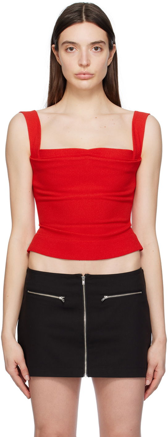 Tanktop Miaou Miaou Imogene Tank Top Rød | 7023-CL