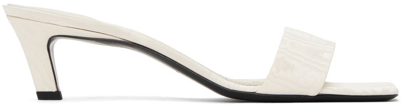 Tilbehør TOTEME TOTEME 'The Mule' Heeled Sandals Hvid | 243-WAS0154-FB0232