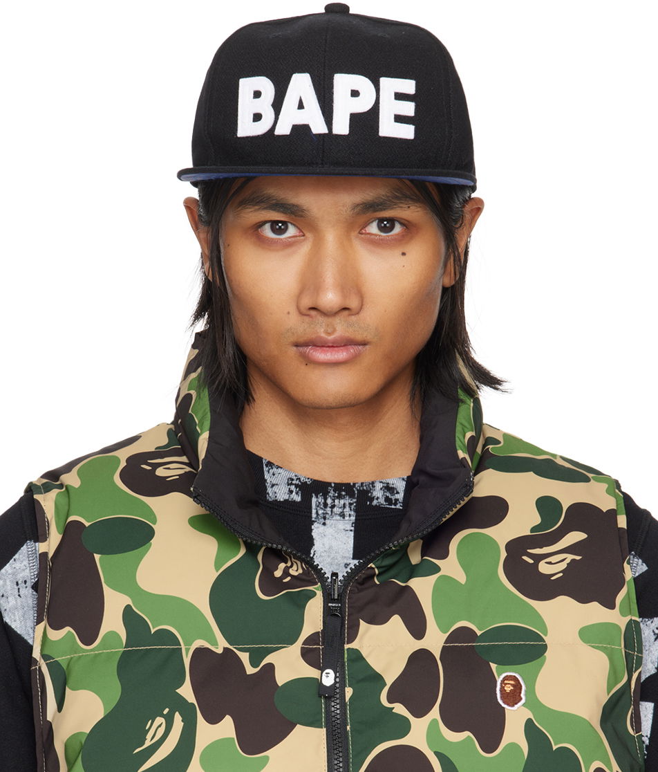 Kasket BAPE Patch Snap Back Cap Sort | 001CPJ801009M, 0