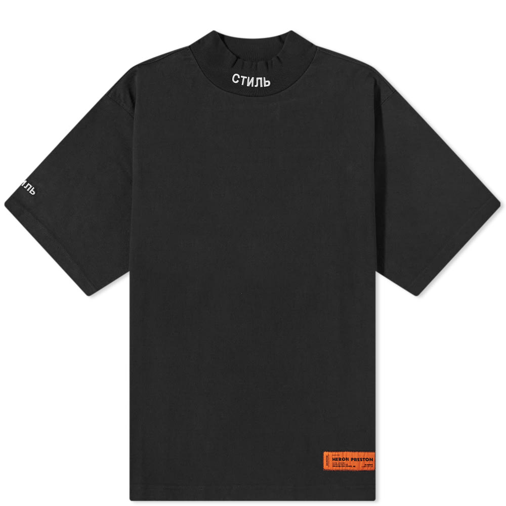 T-shirt HERON PRESTON Regular Turtleneck CTNMB Tee Sort | HMAA021F21JER0021001, 0