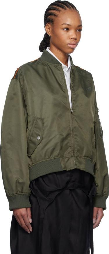 Bomberjakke Maison Margiela MM6 Maison Margiela Spliced Bomber Jacket Grøn | S52AM0315 M35257, 1